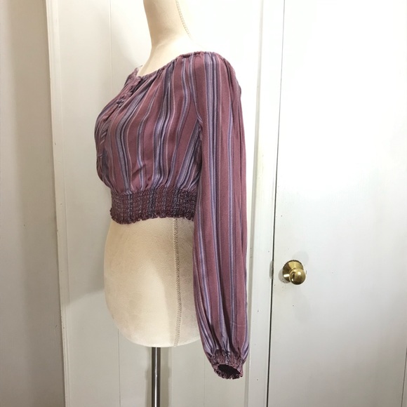 Aeropostale striped boho crop top - Picture 6 of 8
